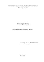 Referāts 'Kultūras globalizācija', 1.
