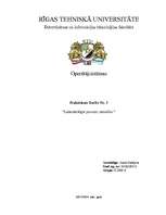 Konspekts 'Operētājsistēmas. Mājas darbs', 1.