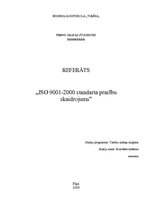 Referāts 'ISO 9001-2000 standarta prasību skaidrojums', 1.