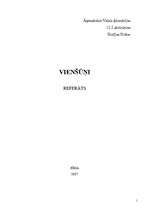 Referāts 'Vienšūņi', 1.