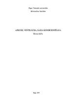 Referāts 'Apkure, ventilācija, gaisa kondicionēšana', 1.