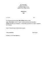 Paraugs 'Pretenzijas paraugs', 1.