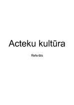 Referāts 'Acteku kultūra', 1.