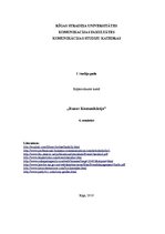 Eseja 'Pasākumu vadīšana', 1.