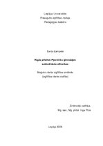 Diplomdarbs 'Rīgas pilsētas Pļavnieku ģimnāzijas sabiedriskās attiecības', 1.