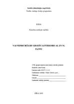 Eseja 'Vai nepieciešams grozīt Satversmes 48. un 50.pantu?', 1.