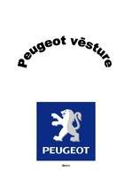 Referāts 'Automašīnas "Peugeot" vēsture', 1.