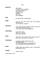 Paraugs 'Curriculum Vitae', 1.