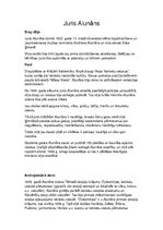 Konspekts 'Juris Alunāns', 1.