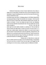 Eseja 'My Holiday', 1.