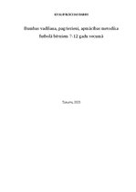 Diplomdarbs 'Bumbas vadīšana, pagriezieni, apmācības metodika futbolā bērniem 7-12 gadu vecum', 1.