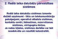 Referāts 'Reālā laika datubāžu pārvaldības sistēma', 18.