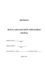 Referāts 'Reālā laika datubāžu pārvaldības sistēma', 26.