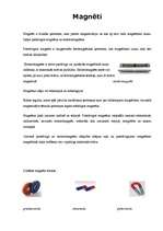 Konspekts 'Magnēti, elektromagnēts', 1.
