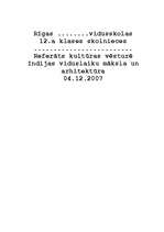 Referāts 'Indijas viduslaiku māksla un arhitektūra', 1.