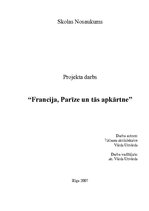 Referāts 'Parīze un tās apkārtne', 1.