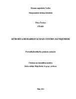 Prakses atskaite 'Kūrorta rehabilitācijas centrs Jaunķemeri', 1.