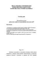 Konspekts 'Interneta mediji un komunikācija interneta vidē', 1.