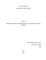 Referāts 'Pielietojamo programmu pakešu raksturojums daudzdimensiju analīzes veikšanai', 1.