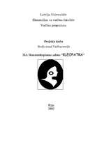 Referāts 'Skaistumkopšanas salons “Kleopatra“', 1.