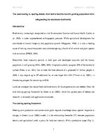 Eseja 'The Land Sharing vs. Sparing Debate', 1.