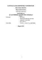 Referāts 'A/s "SAF Tehnika" akciju cenu svārstības', 1.