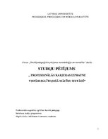 Referāts 'Profesionālās karjeras izpratne vispārizglītojošā mācību iestādē', 1.