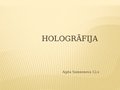 Prezentācija 'Halogrāfija', 1.