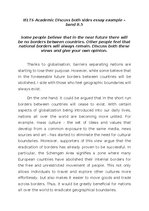 Eseja 'Some people believe that in the near future there will be no borders between cou', 1.