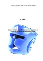Konspekts 'Boksa treniņa drošības tehnikas noteikumi, iespējamās traumas un to profilakse', 1.