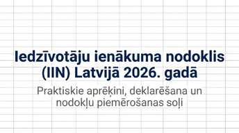 Prezentācija 'Iedzīvotāju ienākuma nodoklis (IIN) Latvijā 2026. gadā', 1.
