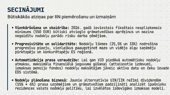Prezentācija 'Iedzīvotāju ienākuma nodoklis (IIN) Latvijā 2026. gadā', 11.