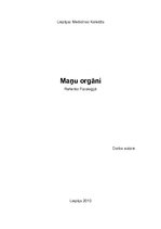 Referāts 'Maņu orgāni', 1.
