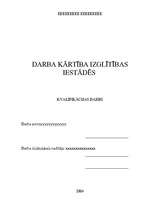 Referāts 'Darba kārtība izglītības iestādēs', 1.