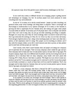 Eseja 'An Opinion Essay about the Global Issues and Business Challenges in the 21st Cen', 1.