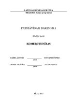 Konspekts 'Komersanta nosaukums', 1.