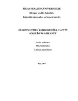 Konspekts 'Starptautiskā tirdzniecība, maksājuma bilance', 1.