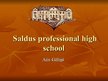 Prezentācija 'Saldus Professional High School', 1.