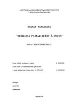 Referāts 'Liberālisma teorijas pamatlicējs Ā.Smits', 1.