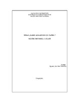 Konspekts 'Mācību metodika rokdarbos 1.klasē. Darbs ar kartonu un papīru', 1.
