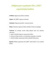 Referāts 'Organizācijas "XXX" kultūras pētījums', 1.