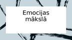 Prezentācija 'Emocijas mākslā', 1.