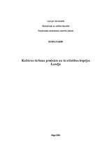Referāts 'Kultūras tūrisma produkts un tā attīstības iespējas Latvijā', 1.