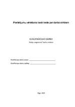 Referāts 'Pierādījumu vērtēšana tiesā lietās par darba strīdiem', 1.