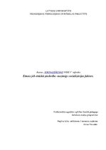 Referāts 'Etnoss jeb etniskā piederība - nozīmīgs socializācijas faktors', 1.