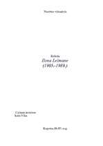 Referāts 'Ilona Leimane', 1.