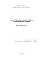 Diplomdarbs 'Vienota WEB saskarne Valmieras pilsētas pašvaldības iekšējām sistēmām', 1.