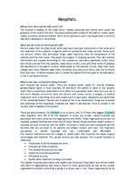 Konspekts 'Hospitals', 1.