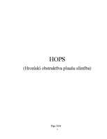 Referāts 'Hroniski obstruktīva plaušu slimība (HOPS)', 1.
