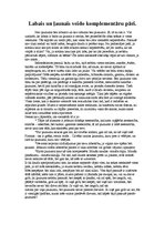 Eseja 'Labais un ļaunais', 1.